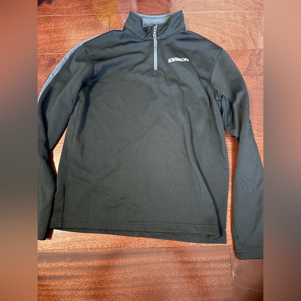 Karbon Black Quarter Zip Thermal Youth Large